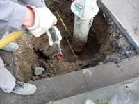 Intervention de terrassement